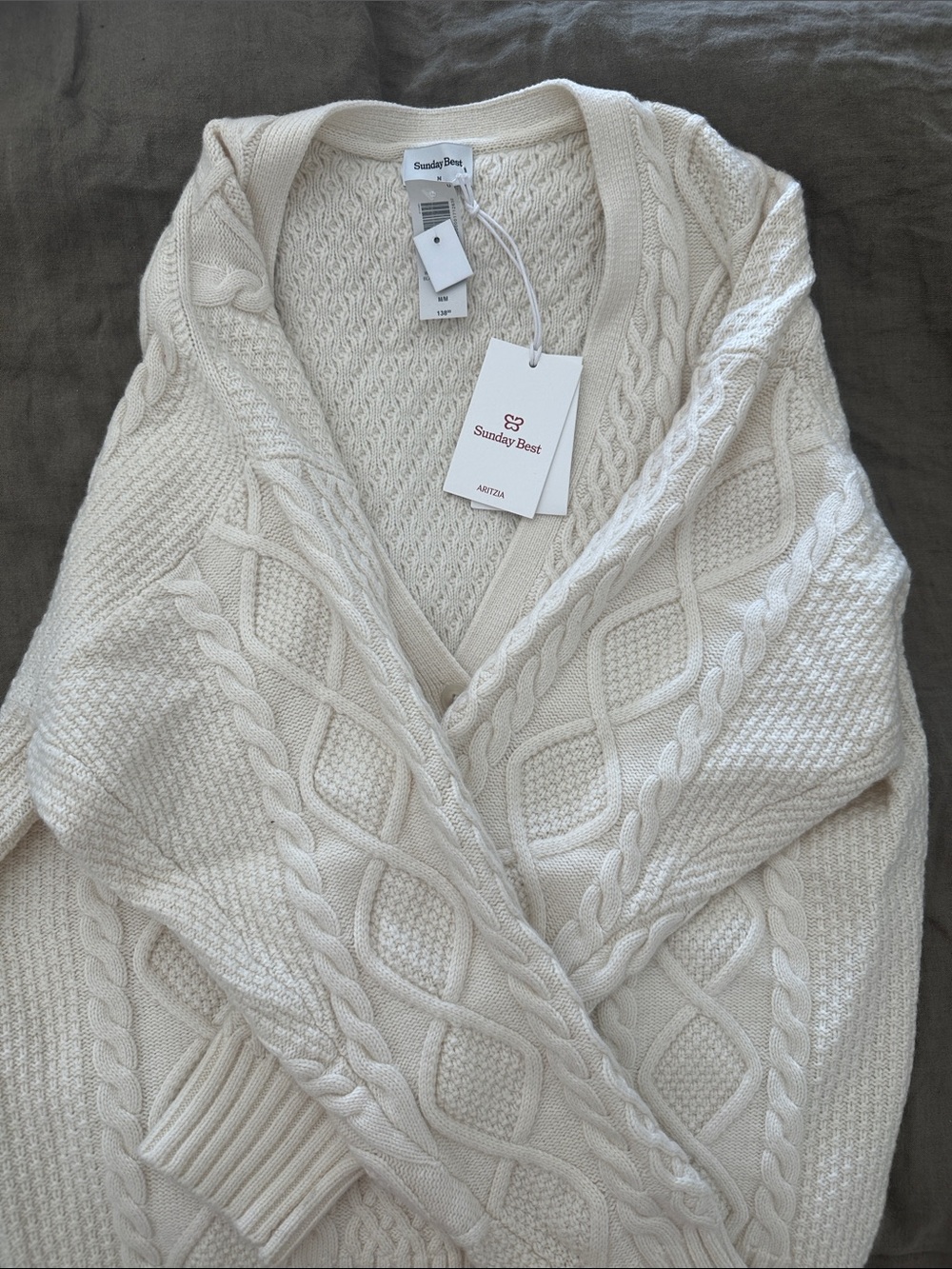 Aritzia Sunday Best New Peggy Cardigan NWT - Picture 2 of 3